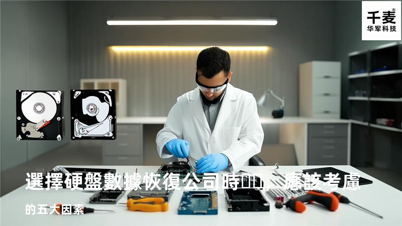 選擇硬盤數據恢復公司時，應該考慮的五大因素